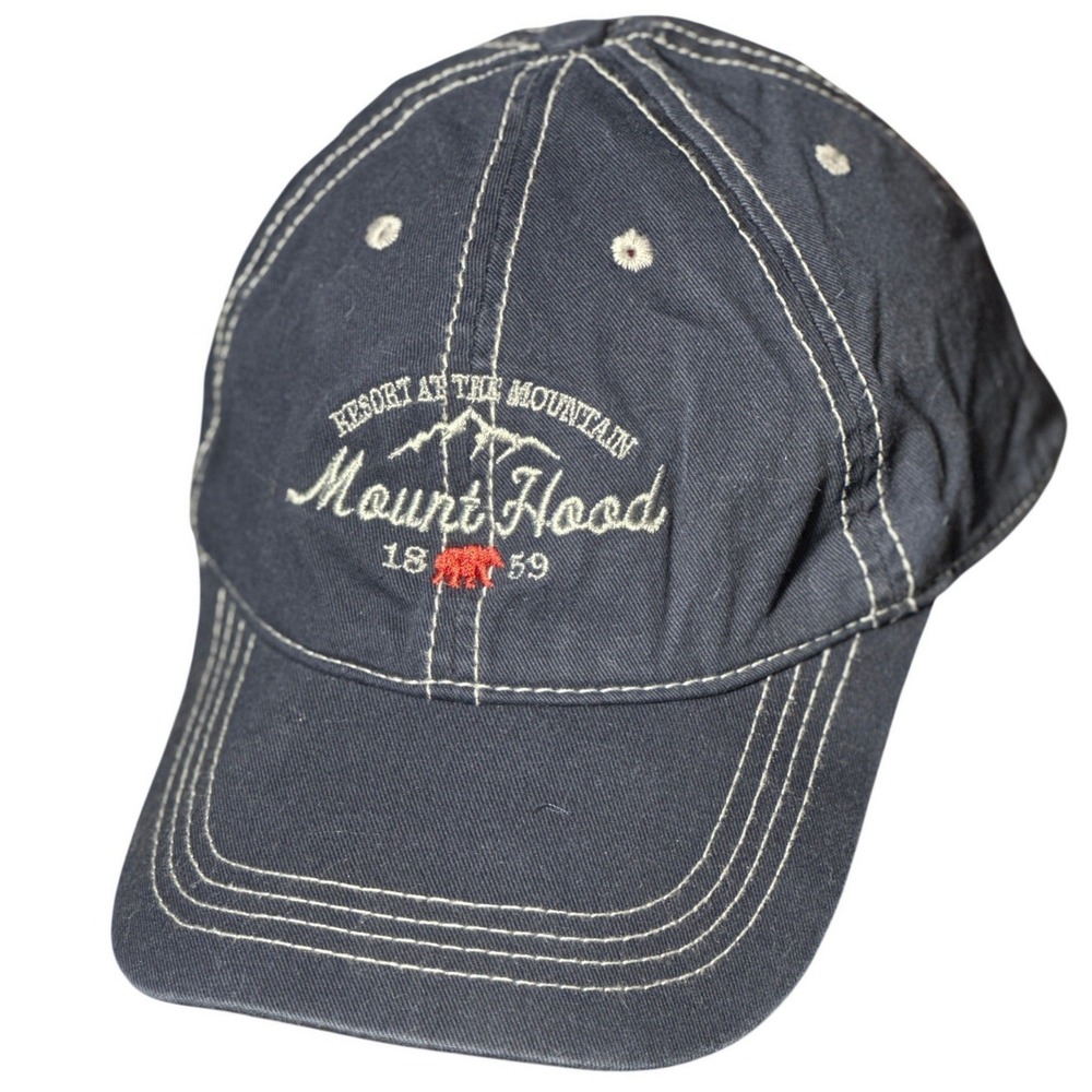 Prairie Mountain Baseball Cap OS Navy‎ Blue Mount Hood Oregon Souvenir Hat